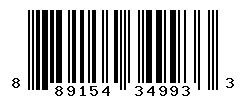 UPC barcode number 889154349933