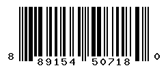 UPC barcode number 889154507180