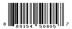 UPC barcode number 889154508057