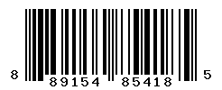 UPC barcode number 889154854185