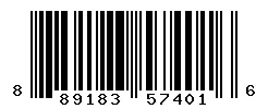UPC 889183574016 barcode image