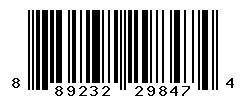 UPC barcode number 889232298474