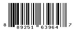 upc 889251639647 barcode image