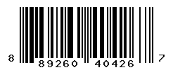 UPC barcode number 889260404267