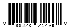 UPC barcode number 889270714998