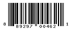 UPC barcode number 889297004621