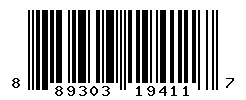 UPC barcode number 889303194117