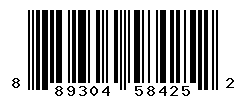UPC barcode number 889304584252