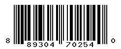 UPC barcode number 889304702540