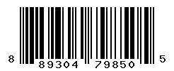 UPC barcode number 889304798505