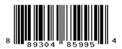 UPC 889304859954 barcode image