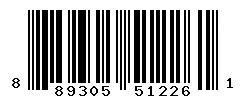 UPC barcode 889305512261
