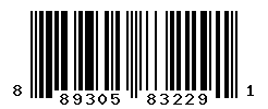 UPC barcode number 889305832291