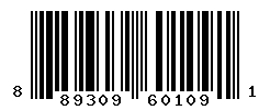 UPC barcode number 889309601091