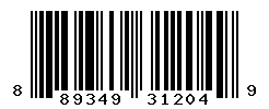 UPC barcode number 889349312049