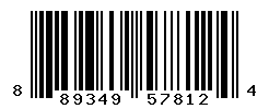 UPC barcode number 889349578124