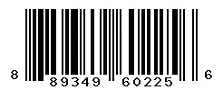 UPC barcode 889349602256