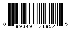 UPC barcode number 889349718575