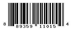 UPC barcode number 889359110154