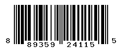 UPC barcode number 889359241155