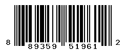 UPC barcode number 889359519612