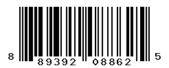 UPC barcode number 889392088625