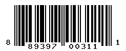 UPC barcode number 889397003111