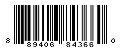 UPC barcode number 889406843660