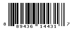 upc 889436144317 barcode image