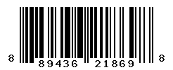 UPC barcode number 889436218698