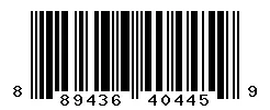 UPC barcode 889436404459