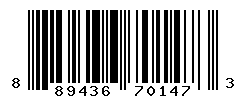 UPC barcode number 889436701473