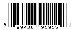 UPC barcode 889436919151
