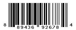 889436926784 barcode