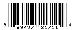 UPC barcode number 889487217114