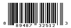 UPC barcode number 889487325123