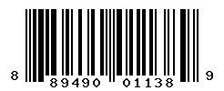 UPC barcode number 889490011389