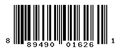 UPC 889490016261 barcode image