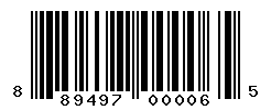 UPC barcode number 889497000065