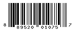 UPC barcode number 889520010757