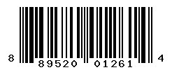 UPC barcode number 889520012614