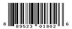 UPC barcode number 889523018026