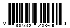 UPC barcode 889532700691