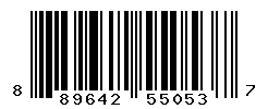 UPC barcode number 889642550537