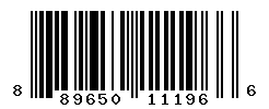 UPC barcode number 889650111966