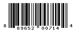 UPC barcode number 889652007144