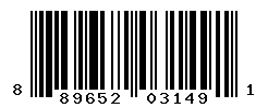 UPC barcode number 889652031491