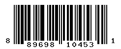 UPC 889698104531 barcode image