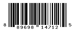 UPC barcode number 889698147125