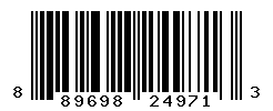 UPC barcode number 889698249713